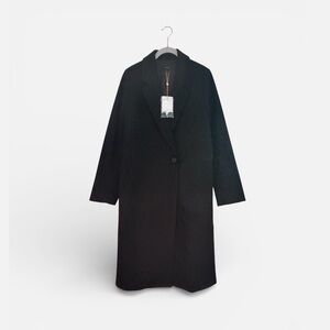 Quince Italian Wool Classic Coat Black NWT Size Small